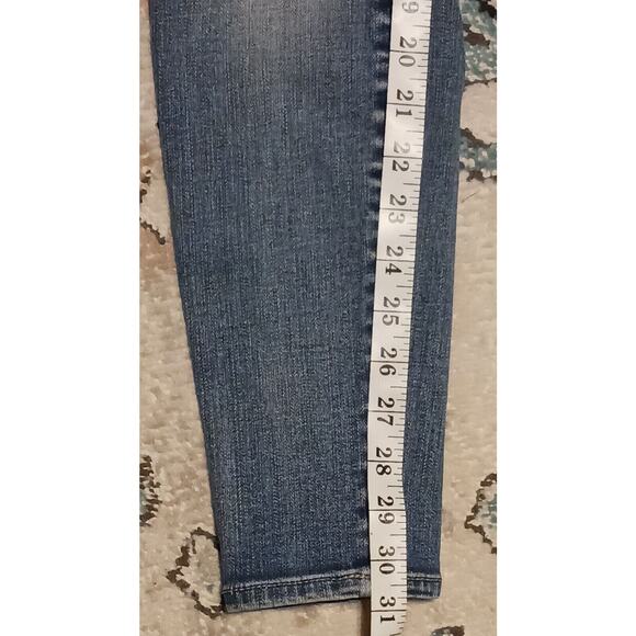 M Jeans by Maurices Womens Jeans Sz Small Long Blue Denim Skinny Leg Mid-Rise - Picture 5 of 9